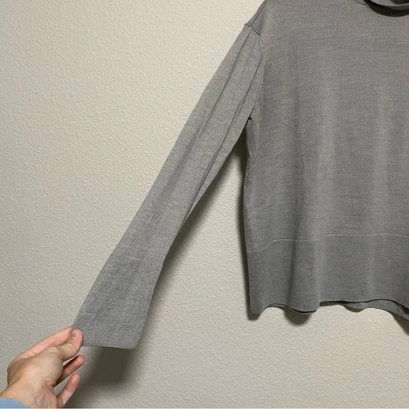 Everlane Lightweight Gray Wool Turtleneck Sweater - Picture 2 of 11